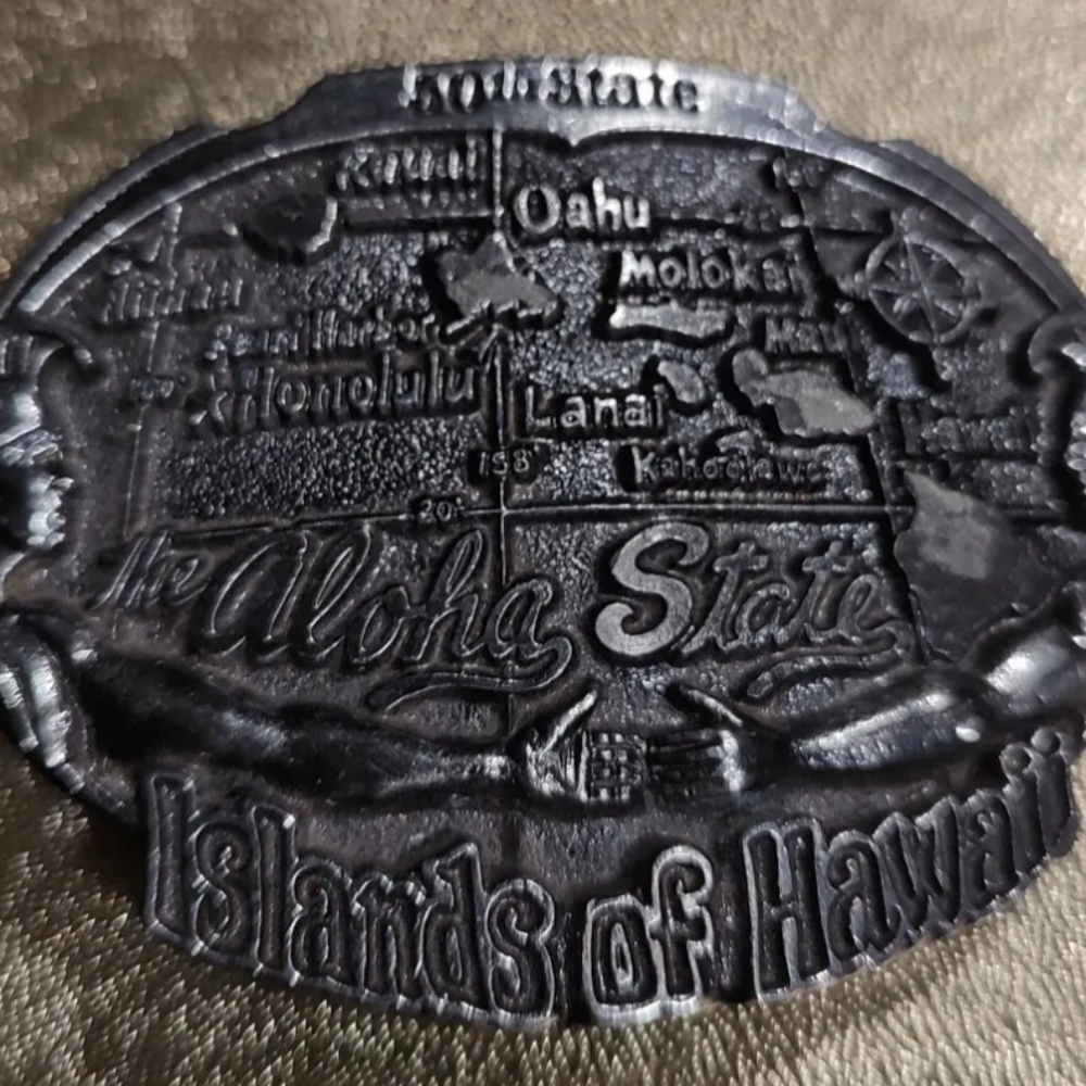 Vintage great American Buckle Hawaii great addition to collection 1988   50th